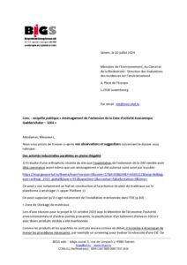 Avis – Extension zone ZAE – Juillet 2024