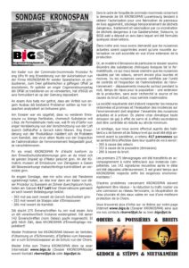 Sondage – 11 Dezember 2022