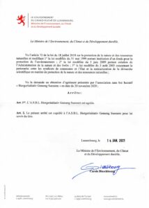 Agrément BIGS – 14 Janvier 2021