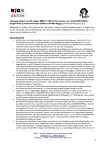 Sitzungsbericht Treffen Kronospan Buergerinnen 26 August 2025 version vom 4 September 2025